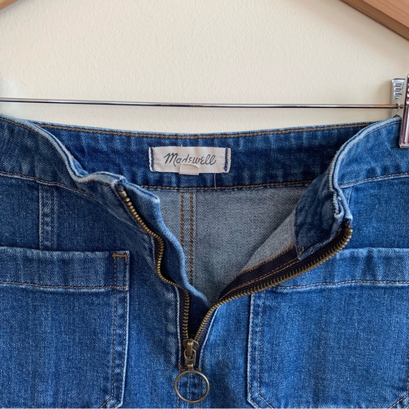 Madewell Denim Zip Front Mini Jean Skirt - Picture 6 of 8